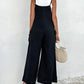 Spaghetti Strap Pocket Design Suspender Jumpsuit