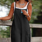 Spaghetti Strap Pocket Design Suspender Jumpsuit