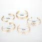 Gold Plated Valentines Bracelet 5pcs Set