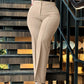 High Waist Straight Leg Work Pants