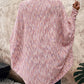 Colorful Waffle Knit Open Front Coat Batwing Long Sleeve Cardigan