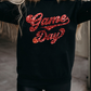 Black Game Day Graphic Pullover Sweatshirt