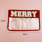 Red MERRY Contrast Trim Clear Makeup Bag