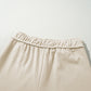 Apricot Loop Drawstring Casual Wide Leg Pants