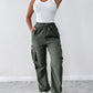 Drawstring Pocket Design Cargo Pants