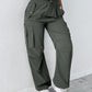 Drawstring Pocket Design Cargo Pants