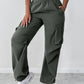 Drawstring Pocket Design Cargo Pants