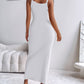 U Neck Spaghetti Strap Maxi Dress