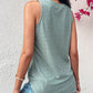 V Neck Sleeveless Thick Strap Hollow out Knit Tank Casual Top