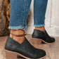 Black Tulip Opening Suede Ankle Boots