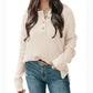 Apricot-Womens-Waffle-Knit-V-Neck-Sweater-Casual-Long-Sleeve-Side-Slit-Button-Henley-Pullover-Jumper-Top-K415-Front