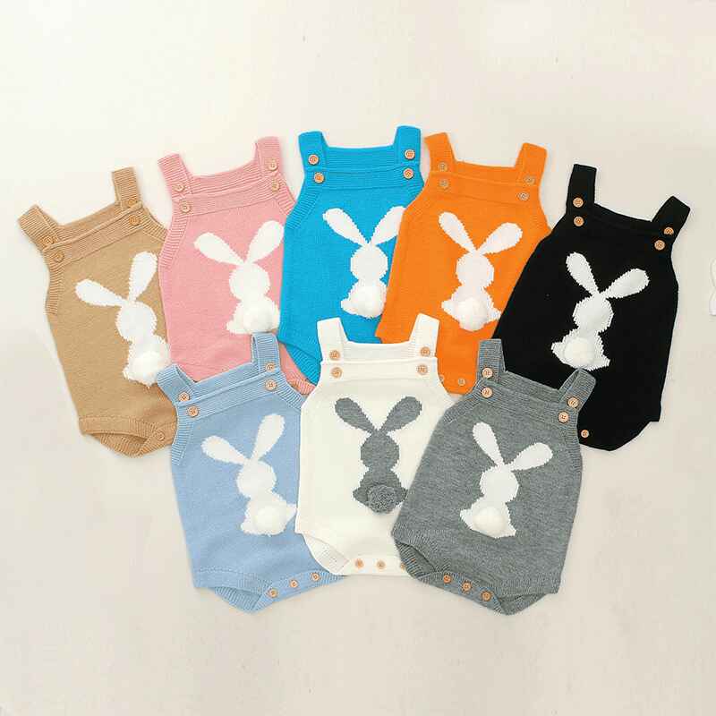 Baby-Girl-Boy-Easter-Bunny-Romper-Sleeveless-Knitted-Bodysuit-Jumpsuit-My-1st-Easter-Outfit-Cute-Clothes-A003-Front