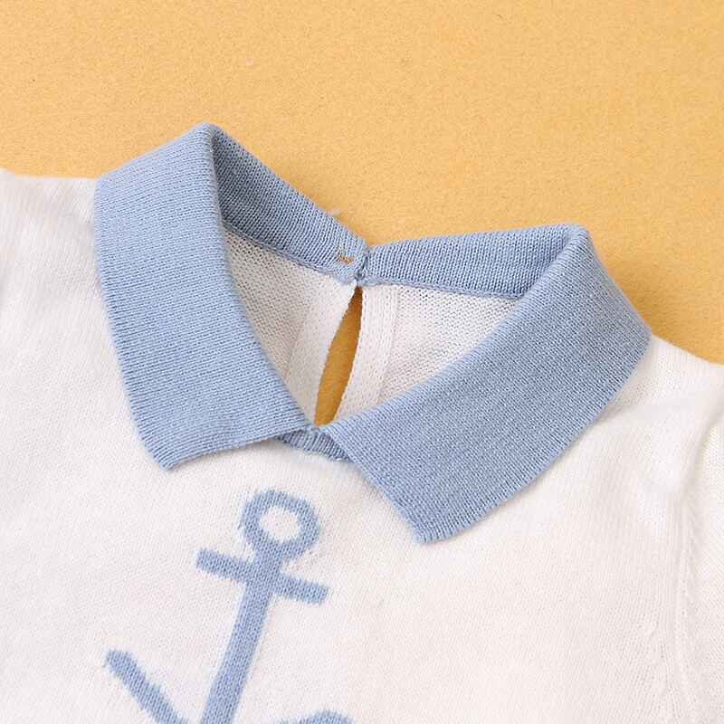      Blue-Newborn-Baby-Boy-Girls-Knitted-Short-Sleeve-Striped-Bodysuit-Lapel-Jumpsuit-Jumpsuit-Set-Short-Sleeve-A019-Neckline