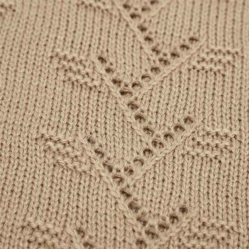     Camel-Baby-Blanket-Cotton-Knit-Soft-Cozy-Newborn-Boy-Girls-Swaddle-Receiving-Blanket-Hearts-Knitted-Blanket-A052-Detail-1