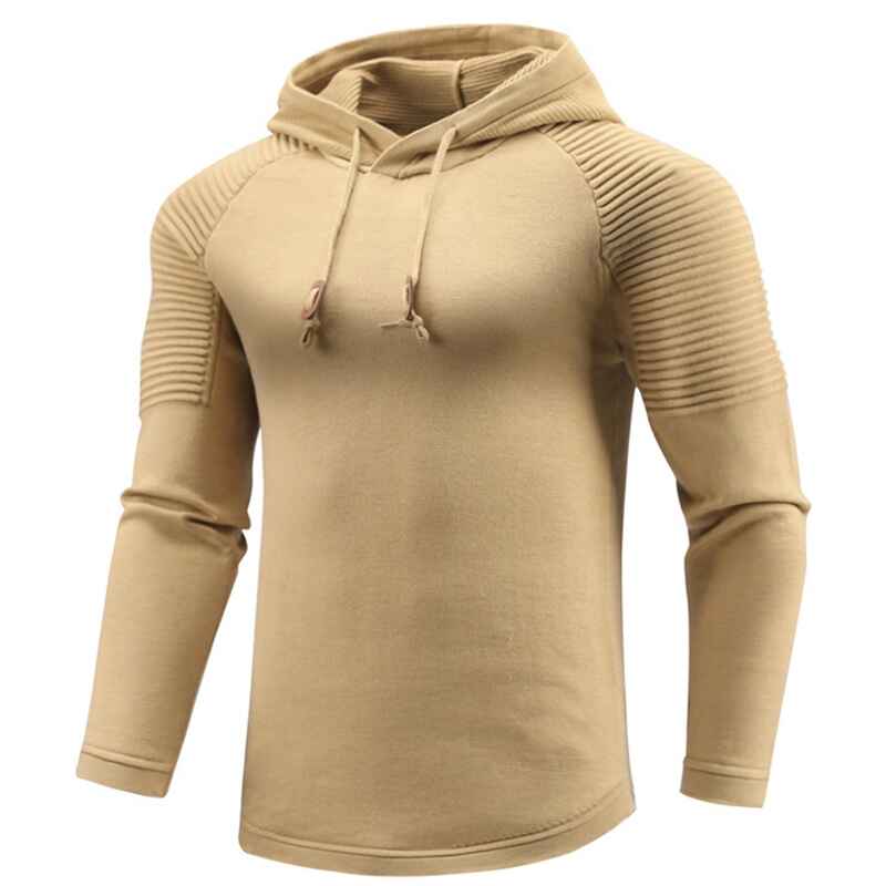 Khaki-Mens-Autumn-And-Winter-Stylish-Fitness-Sports-Long-Sleeve-Hoodie-G094-Side