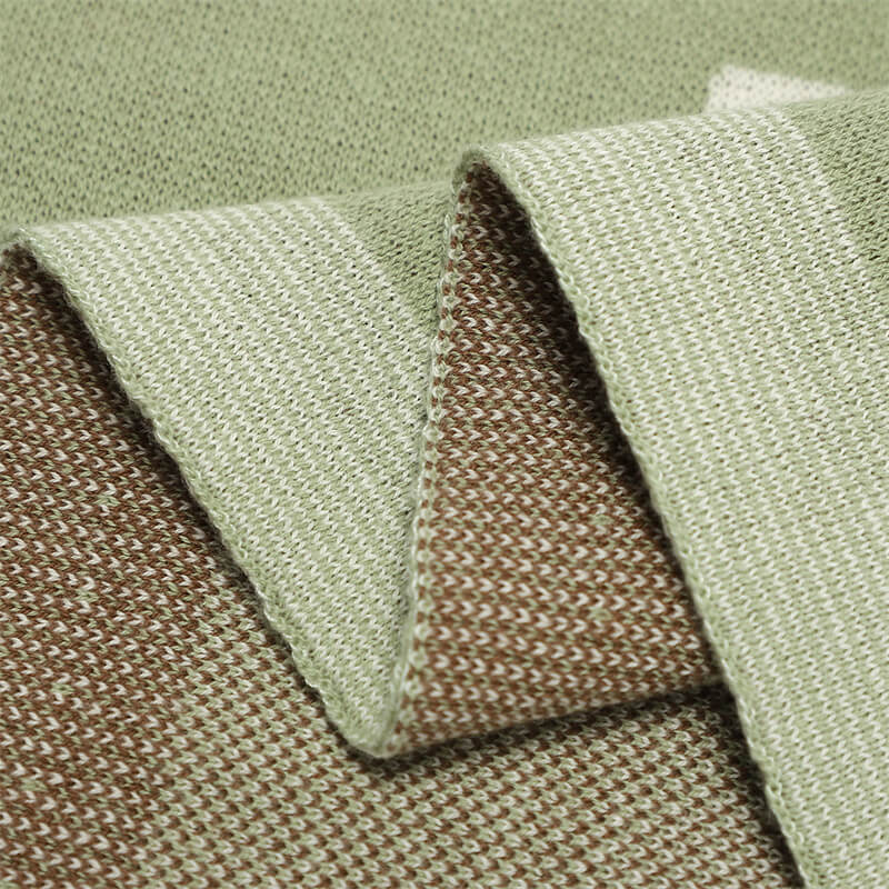 Light-Green-100_-Cotton-Baby-Blanket-Knit-Soft-Cozy-Swaddle-Receiving-Blankets-Toddler-Infant-Blanket-with-Lovely-House-A044-Detail-3