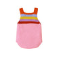 Pink-Baby-Romper-Toddler-Knit-Jumpsuit-Rainbow-Sleeveless-Sunsuit-A007-Back