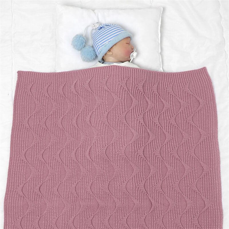 Pink-Cable-Knit-Baby-Blanket-Receiving-Blankets-Crochet-Safe-Natural-Blanket-for-Newborn-Boy-Girls-A034-Scenes-3