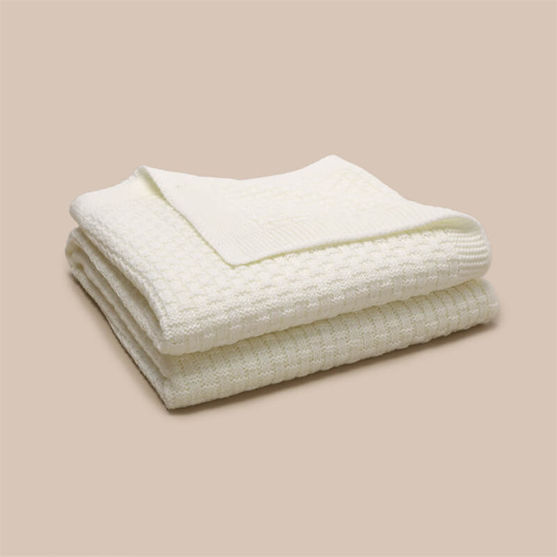 White-Cotton-Baby-Blanket-Waffle-Knit-Toddler-Blankets-Soft-Warm-Breathable-Nursery-Swaddling-Blankets-for-Girls-and-Boys-A038