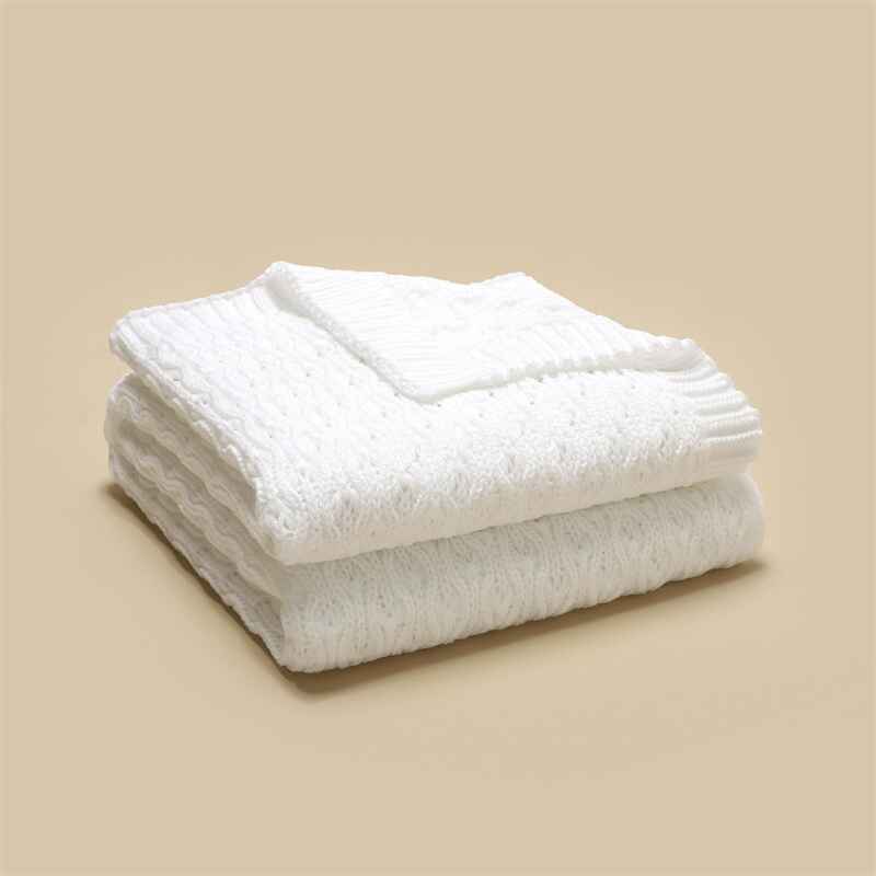 White-Knit-Baby-Blankets-Neutral-Cable-Knitted-Soft-Toddler-Blankets-for-Girls-Boys-A077