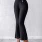 Pocket Design Slim Fit High Waist Pants