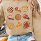 Khaki Thanksgiving Dessert Graphic Pullover Sweatshirt