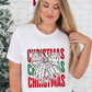 White Christmas Bowknot Graphic Tee