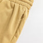 Beige Drawstring Adjusted Band High Waist Plus Size Pants