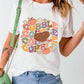 White Thanksgiving GOBBLE Turkey Graphic Tee