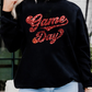 Black Game Day Graphic Pullover Sweatshirt