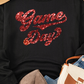 Black Game Day Graphic Pullover Sweatshirt