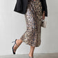 Leopard Pattern Allover Sequin Skirt