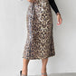 Leopard Pattern Allover Sequin Skirt