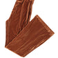 Chestnut Solid Color High Waist Flare Corduroy Pants