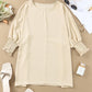 Apricot Smocked Wrist Shift Top