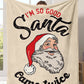 White Santa Claus Christmas Slogan Print Soft Blanket 125*150cm