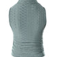 Eyelet Embroidery Textured Ruched Tank Top