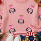 Pink Sequin Nutcracker Graphic Drop Shoulder Christmas Sweatshirt