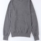 Gray Drop Shoulder Ribbed Trim Oversized Sweatshirt