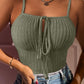 Tied Detail Ribbed Cami Top