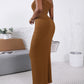 U Neck Skinny Cami Maxi Dress