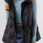 Black Quilted High Neck Zip Up Jacket Vest