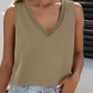 V Neck Casual Sleeveless Top