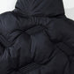 Black Quilted High Neck Zip Up Jacket Vest