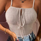 Tied Detail Ribbed Cami Top