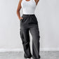 Drawstring Pocket Design Cargo Pants