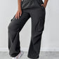 Drawstring Pocket Design Cargo Pants