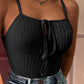 Tied Detail Ribbed Cami Top