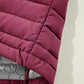 Burgundy Plush Collared Quilted Zipped Puffer Vest