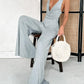 Plunge Twisted Sleeveless Jumpsuit